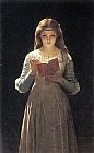 Famous Book Paintings - Young Maiden Reading a Book